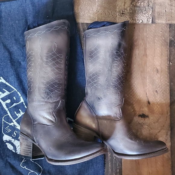 freebird Shoes - New FREEBIRD Stores Shawna Stone Western Cowboy Boots 8 NIB